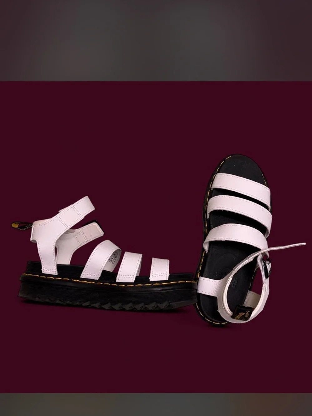 Dr. Martens Women's white Strap Sandals